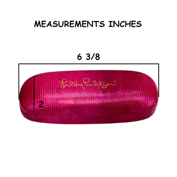 Lilly Pulitzer Pink Hard Shell Eyeglasses Sunglasses Case Gold Color Lettering - Picture 12 of 14